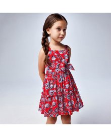 Vestito bretelle stampato bambina Mayoral 3947