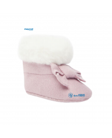 Stivaletti tricot pellicciotto neonata, Mayoral 9686