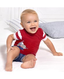 Completo pantaloncino jeans neonato Mayoral 1219