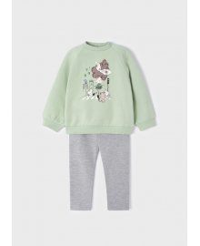 Completo leggings stampato neonata, Mayoral 2726