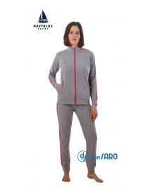 Tuta donna cotone tinta unita, Navyblue Yacht 874