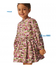 Vestito stampato volenat bambina, Mayoral 4924