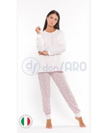 Pigiama donna manica lunga cotone, Gary L50100