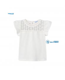 Maglietta guipur Better Cotton bambina, Mayoral 3078