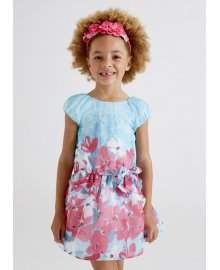 Vestito fiore bambina, Mayoral 3917