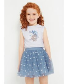 Completo 2 pezzi con gonna tulle bambina, Mayoral 3950