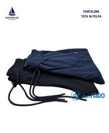 Pantalone tuta donna felpa con polsino, Navyblue 8040