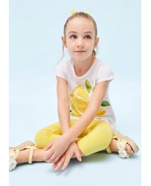 Completo 2 pezzi leggings a tre quarti bambina, Mayoral 3784
