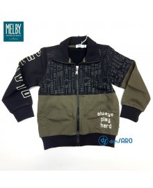 Felpa bambino sportiva zip, Melby 71D1084