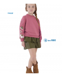 Felpa ricami Better Cotton bambina, Mayoral 4403