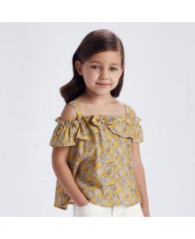 Blusa bretelle stampato bambina Mayoral 3195