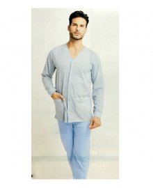 Pigiama uomo calibrato cotone con giacca 566 MAXI