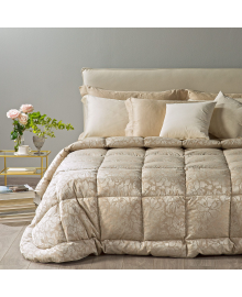 Trapunta matrimoniale Caleffi Piuma Sonnopiuma Raso Jacquard