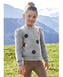 Felpa bambina polsini, Mayoral 4475