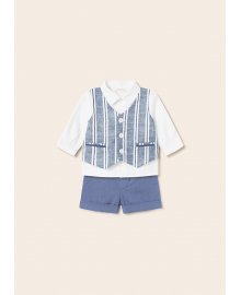 Completo 2 pezzi in lino neonato, Mayoral 1263