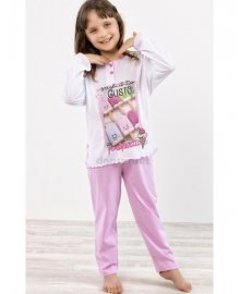 Pigiama bambina manica lunga cotone Ice Cream, Gary D20007