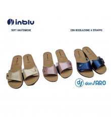 Ciabatte donna plantare anatomico con strappo, INBLU Kiss