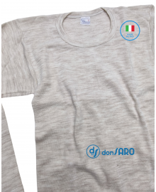Maglia Uomo lana pesante manica lunga beige, Chiara 66