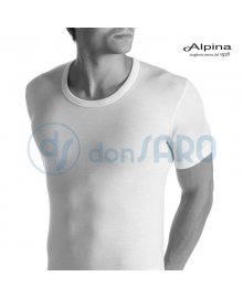 Maglia intima uomo girocollo lana seta cotone, Alpina ANL020