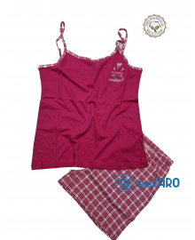 Pigiama donna bretellina stretta short cotone Karelpiù 4304