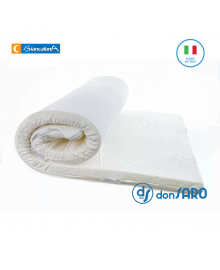 Topper Biancaluna memory foam da 6 cm per Hotel e Beb