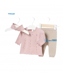 Completo 3 pezzi in maglia neonata, Mayoral 2783