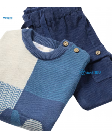 Completo pantalone e maglione neonato, Mayoral 2529